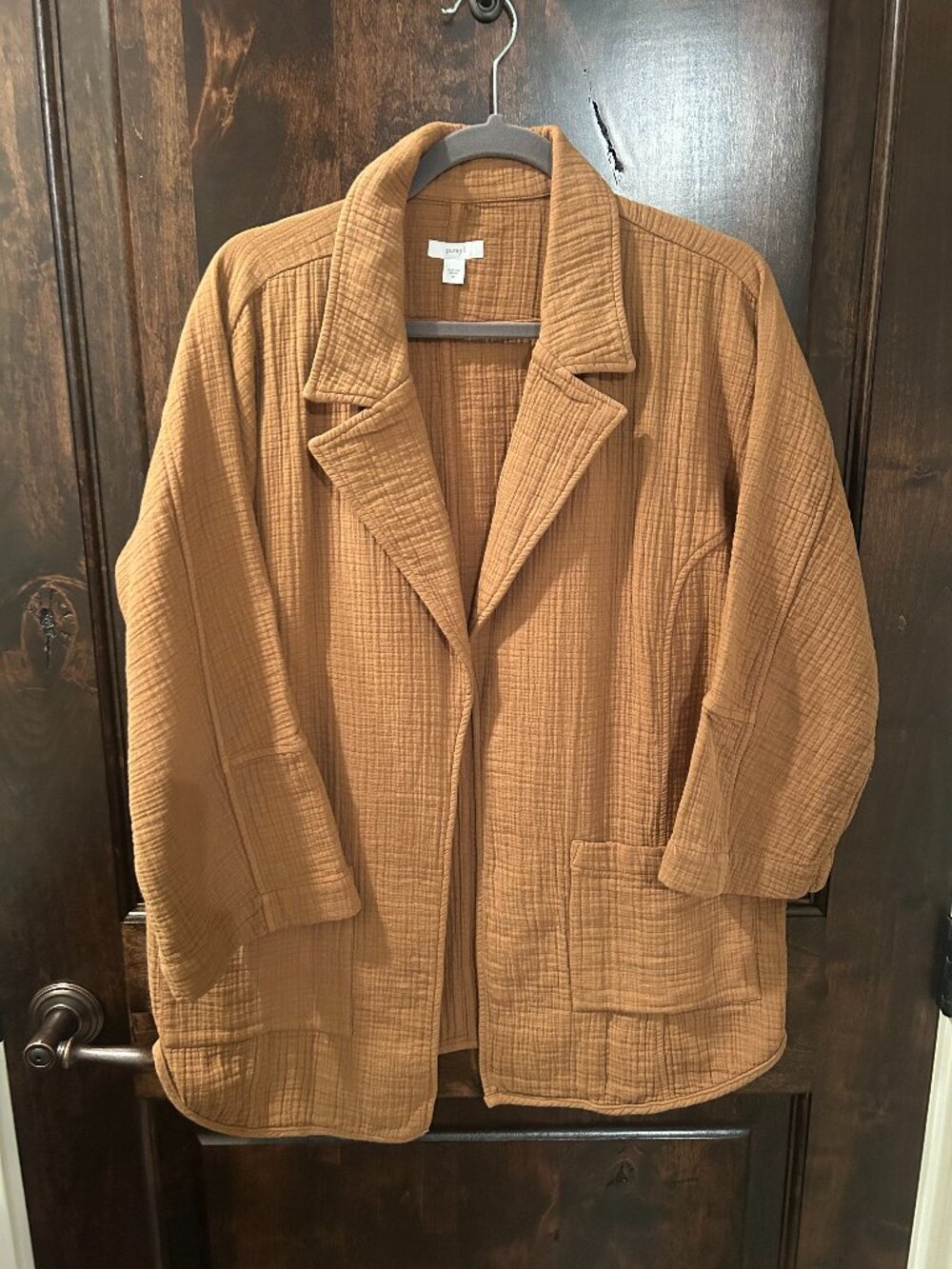 Pure JJill casual jacket - light rust - M runs large